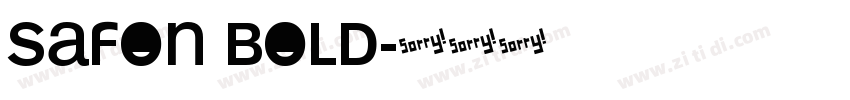 SAFon Bold字体转换